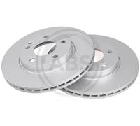 2x Disco freno ventilato 17646 A.B.S. per MERCEDES-BENZ CLASSE A