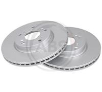 2x Disco freno ventilato 17659 A.B.S. per HONDA STREAM FR-V CIVIC VIII Hatchback