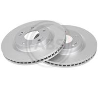 2x Disco freno ventilato 17674 A.B.S. per MITSUBISHI GRANDIS
