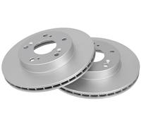 2x Disco freno ventilato 17690 A.B.S. per HONDA CIVIC VIII Tre volumi CR-Z