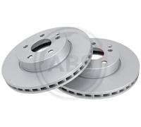 2x Disco freno ventilato 17758 A.B.S. per MERCEDES-BENZ SLK CLASSE C Coupé SLC