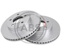 2x Disco freno ventilato 17842 A.B.S. per JEEP CHEROKEE