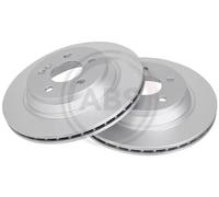 2x Disco freno ventilato 17844 A.B.S. per MERCEDES-BENZ SL CLASSE S