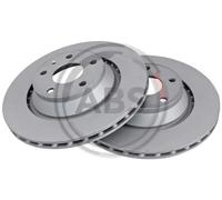 2x Disco freno ventilato 17861 A.B.S. per AUDI TT TT Roadster