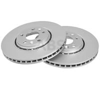 2x Disco freno ventilato 17978 A.B.S. per RENAULT LATITUDE LAGUNA III CLIO IV
