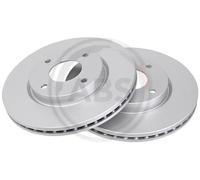 2x Disco freno ventilato 18039 A.B.S. per NISSAN TIIDA Hatchback CUBE