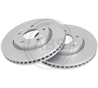 2x Disco freno ventilato 18151 A.B.S. per HYUNDAI KIA
