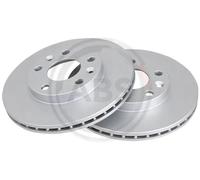2x Disco freno ventilato 18161 A.B.S. per DACIA RENAULT
