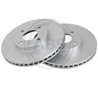 2x Disco freno ventilato 18211 A.B.S. per NISSAN MICRA IV NOTE