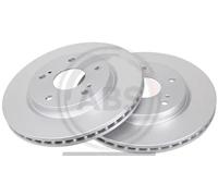 2x Disco freno ventilato 18326 A.B.S. per SUZUKI SWIFT IV