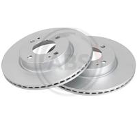 2x Disco freno ventilato 18435 A.B.S. per MITSUBISHI MIRAGE VI Tre volumi