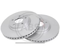 2x Disco freno ventilato 18454 A.B.S. per FORD MONDEO V Hatchback