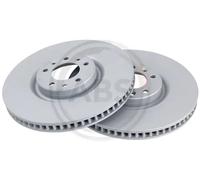 2x Disco freno ventilato 18477 A.B.S. per PEUGEOT OPEL CITROËN DS
