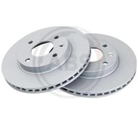 2x Disco freno ventilato 18492 A.B.S. per OPEL KARL