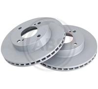 2x Disco freno ventilato 18498 A.B.S. per SUZUKI CELERIO