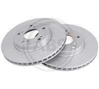 2x Disco freno ventilato 18505 A.B.S. per HONDA ACCORD VII Tourer ACCORD VII