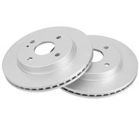2x Disco freno ventilato 18540 A.B.S. per MAZDA 2