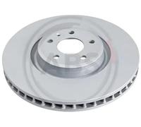 2x Disco freno ventilato 18569 A.B.S. per AUDI VW