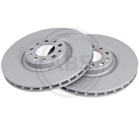 2x Disco freno ventilato 18592 A.B.S. per ALFA ROMEO GIULIA STELVIO