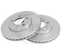 2x Disco freno ventilato 18636 A.B.S. per VW SEAT AUDI SKODA