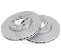 2x Disco freno ventilato 18637 A.B.S. per SEAT VW AUDI SKODA