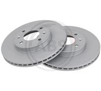 2x Disco freno ventilato 18646 A.B.S. per KIA PICANTO III