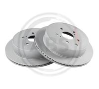 2x Disco freno ventilato 18876 A.B.S.