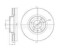 2x Disco freno ventilato 23-0295 METELLI per CITROËN PEUGEOT