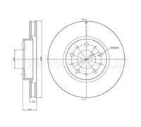 METELLI 2x Disco Freni Anteriore Ø280 MM per Volvo 850 Familiare Lw 2.4 2.5 Tdi