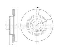 2x Disco freno ventilato 23-0515C METELLI per BMW 3 3 Coupé 3 Touring Z3 Coupé