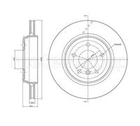 2x Disco freno ventilato 23-0519C METELLI per BMW 3 Touring 3 3 Coupé