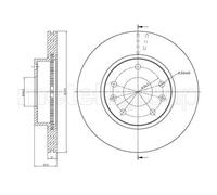 2x Disco freno ventilato 23-0574C METELLI per LAND ROVER FREELANDER I
