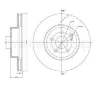 2x Disco freno ventilato 23-0602C METELLI per MERCEDES-BENZ CLS
