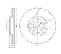2x Disco freno ventilato 23-0605C METELLI per SAAB OPEL