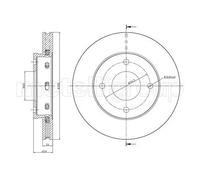 2x Disco freno ventilato 23-0623C METELLI per SMART MITSUBISHI