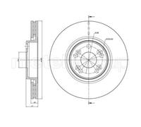 Metelli Disco freno 23-0673C ventilato