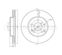 2x Disco freno ventilato 23-0701C METELLI per MERCEDES-BENZ CLASSE C CLASSE E