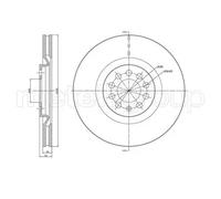 2x Disco freno ventilato 23-0706C METELLI per VW AUDI SEAT SKODA