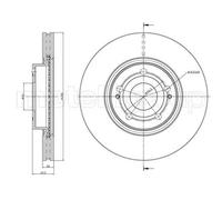2x Disco freno ventilato 23-0772C METELLI per TOYOTA COROLLA Verso AVENSIS