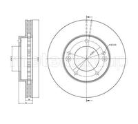 2x Disco freno ventilato 23-0776C METELLI per KIA SORENTO I