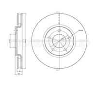 METELLI 2x Disco Freni Anteriore Ø302 MM Ventilato per Chrysler Voyager IV Rg