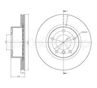 Metelli Dischi freno anteriori 23-0811C ventilati Ø292 mm 2x per BMW Serie 1 E81/E87