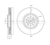 2x Disco freno ventilato 23-0821C METELLI per CITROËN LANCIA PEUGEOT FIAT