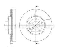 2x Disco freno ventilato 23-0831C METELLI per MERCEDES-BENZ CLASSE A