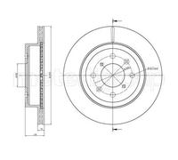 2x Disco freno ventilato 23-0839C METELLI per SUZUKI OPEL SUBARU
