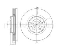 2x Disco freno ventilato 23-0846C METELLI per VOLVO S80 I XC70 I Cross Country