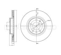 Metelli Disco freno 23-0863C posteriore ventilato Ø292 mm per Alfa Romeo 159/Spider/Giulia/Brera