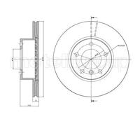 2x Disco freno ventilato 23-0870C METELLI per BMW 3 Touring 3 Cabriolet 3 1