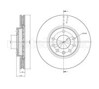 2x Disco freno ventilato 23-0877 METELLI per OPEL CORSA D