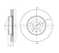 2x Disco freno ventilato 23-0894C METELLI per OPEL CHEVROLET